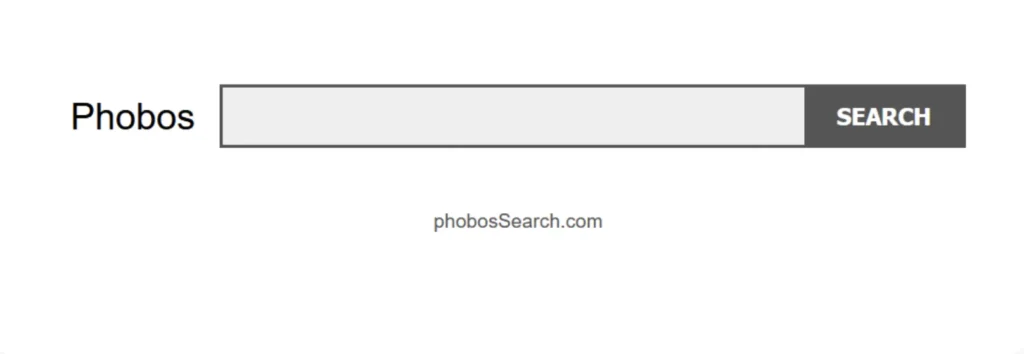 Phobos dark web search engine