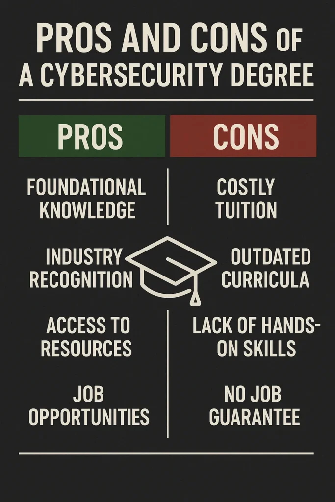 Pros and Cons of Having a Cybersecurity Degree