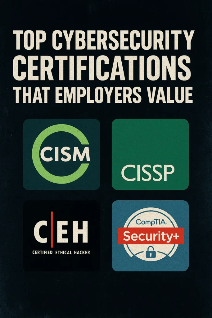 Top Cybersecurity Certifications That Employers Value