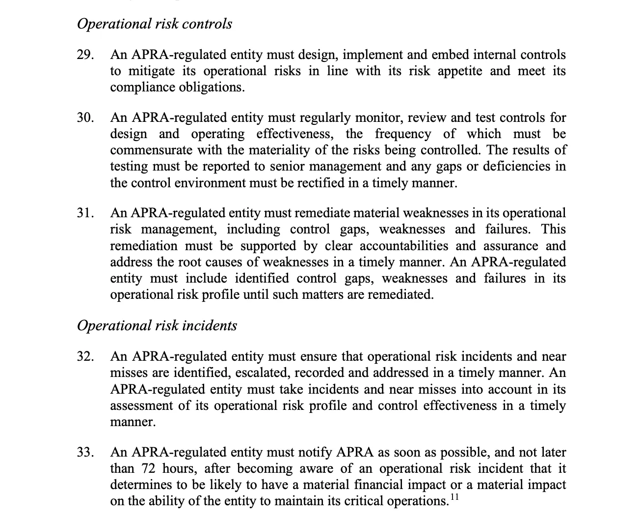 apra cps 230