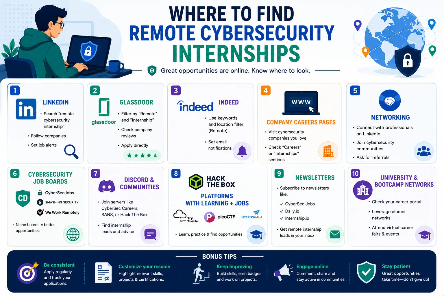 remote cybersecurity internships